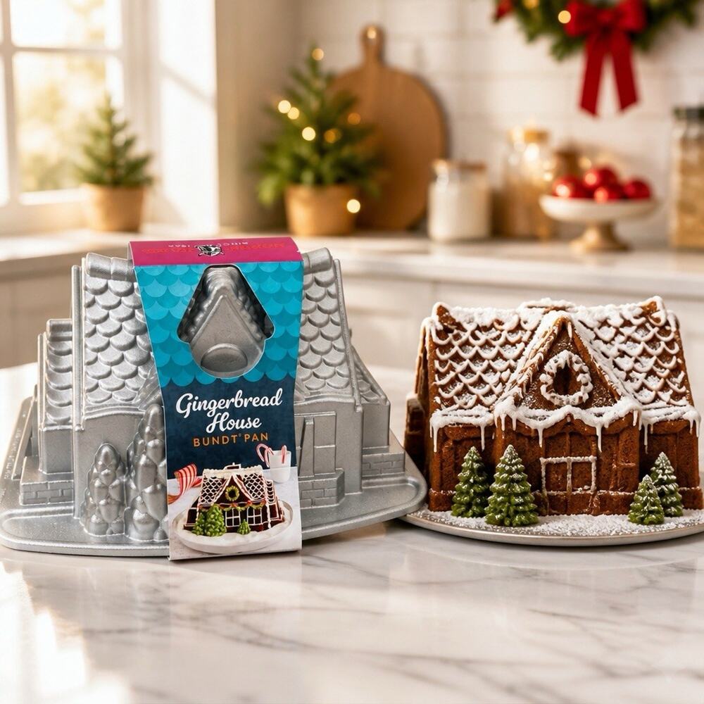 Nordic Ware Gingerbread House Bundt Pan